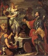 Francesco Solimena Rebecca at the Well oil